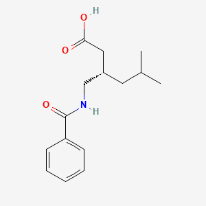 molecular formula C15H21NO3 B8446328 (S)-3-(Benzoylaminomethyl)-5-methylhexanoic acid 