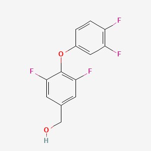 molecular formula C13H8F4O2 B8446344 (4-(3,4-Difluorophenoxy)-3,5-difluorophenyl)methanol 