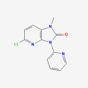1H-Imidazo(4,5-b)pyridin-2(3H)-one, 5-chloro-1-methyl-3-(2-pyridyl)-