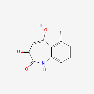 molecular formula C11H9NO3 B8446497 3-Hydroxy-6-methyl-1H-1-benzazepine-2,5-dione 