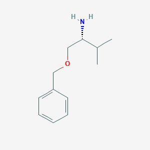 molecular formula C12H19NO B8446503 O-benzyl-D-valinol 