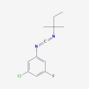 molecular formula C12H14ClFN2 B8447069 N-(3-chloro-5-fluorophenyl)-N'-t-pentylcarbodiimide 