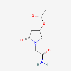 (+-)-4-(Acetyloxy)-2-oxo-1-pyrrolidineacetamide