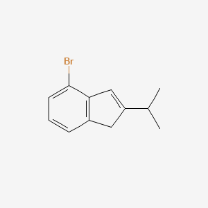 molecular formula C12H13Br B8447800 4-bromo-2-isopropyl-1H-indene 