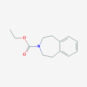 molecular formula C13H17NO2 B8447811 ethyl 1,2,4,5-tetrahydro-3H-3-benzazepine-3-carboxylate 