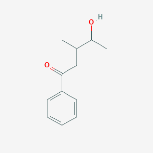 molecular formula C12H16O2 B8448061 4-Hydroxy-3-methyl-pentanophenone 
