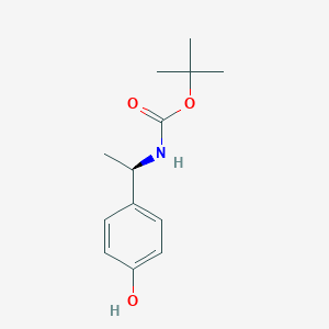 molecular formula C13H19NO3 B8448088 tert-butyl N-[(1R)-1-(4-hydroxyphenyl)ethyl]carbamate 
