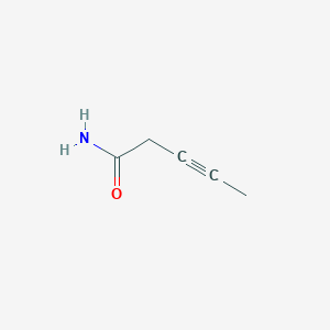 molecular formula C5H7NO B8448119 But-2-ynecarboxamide 