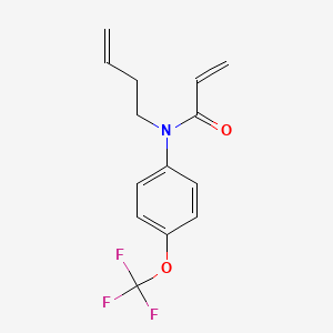 molecular formula C14H14F3NO2 B8448145 N-But-3-enyl-N-(4-trifluoromethoxy-phenyl)-acrylamide 