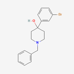 molecular formula C18H20BrNO B8448464 1-Benzyl-4-(3-bromophenyl)piperidin-4-ol 