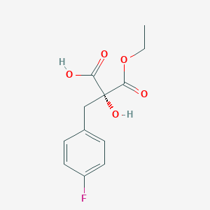 (R)-3-ethoxy-2-(4-fluorobenzyl)-2-hydroxy-3-oxopropanoic acid