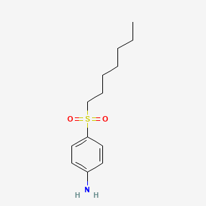 molecular formula C13H21NO2S B8448763 4-n-Heptylsulfonylaniline 