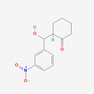 2-(Hydroxy(3-nitrophenyl)methyl)cyclohexanone