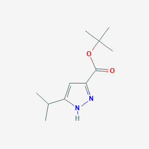 tert-butyl 3-isopropyl-1H-pyrazole-5-carboxylate