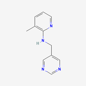 molecular formula C11H12N4 B8449158 N-(5-pyrimidinylmethyl)-3-methyl-2-pyridinamine 