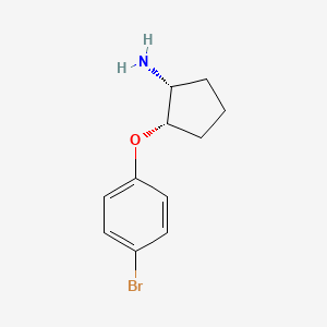 molecular formula C11H14BrNO B8449185 cis-2-(4-Bromophenoxy)cyclopentanamine 