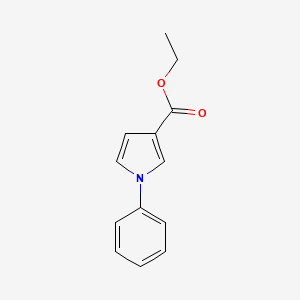 molecular formula C13H13NO2 B8449317 Ethyl 1-phenyl-3-pyrrolecarboxylate 