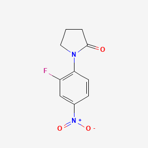 molecular formula C10H9FN2O3 B8449318 1-(2-Fluoro-4-nitrophenyl)-2-pyrrolidinone 
