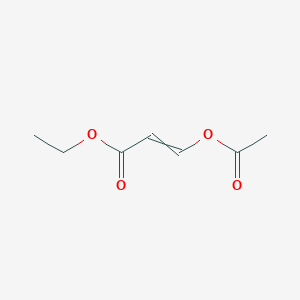 molecular formula C7H10O4 B8449332 Ethyl 3-acetyloxyprop-2-enoate 
