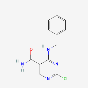4-Benzylamino-2-chloropyrimidine-5-carboxamide