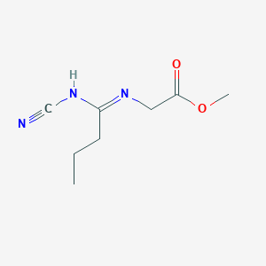 Methyl N-(N'-cyanobutyrimidoyl)glycinate