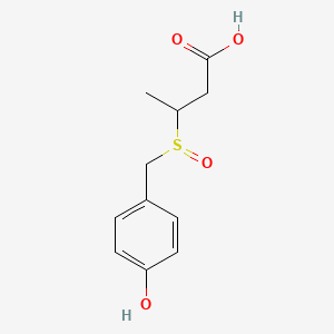 3-(p-Hydroxybenzylsulfinyl)butyric acid
