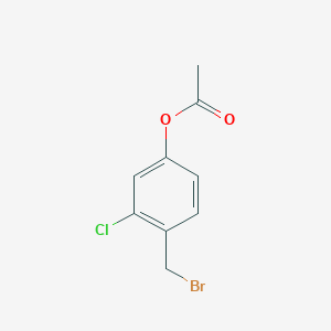 4-Acetoxy-2-chlorobenzylbromide