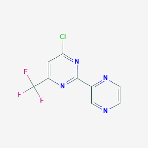 4-Chloro-2-(2-pyrazinyl)-6-(trifluoromethyl)pyrimidine