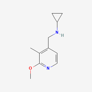 molecular formula C11H16N2O B8449571 Cyclopropyl-(2-methoxy-3-methyl-pyridin-4-ylmethyl)-amine 