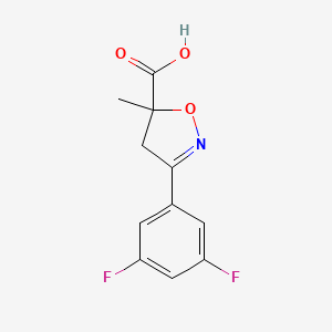 3-(3,5-Difluorophenyl)-5-methyl-4,5-dihydro-1,2-oxazole-5-carboxylic acid