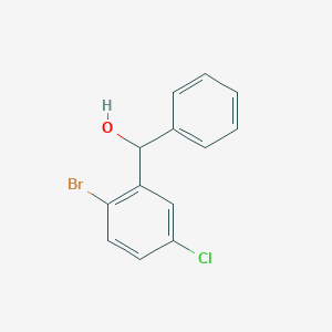molecular formula C13H10BrClO B8449597 2-Bromo-5-chlorobenzhydrol 