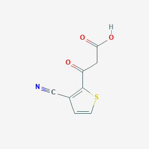 3-(3-Cyano-thiophen-2-yl)-3-oxo-propionic acid