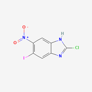 2-Chloro-5-iodo-6-nitro-1h-benzimidazole