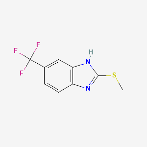1H-Benzimidazole, 2-(methylthio)-6-(trifluoromethyl)-