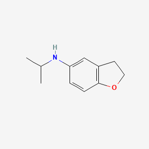 molecular formula C11H15NO B8450164 N-isopropyl-2,3-dihydro-5-benzofuranamine 