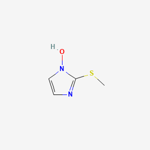 molecular formula C4H6N2OS B8450171 1-Hydroxy-2-methylsulfanylimidazole 
