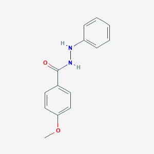 molecular formula C14H14N2O2 B084503 4-methoxy-N'-phenylbenzohydrazide CAS No. 15089-03-9