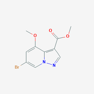 molecular formula C10H9BrN2O3 B8450332 Methyl 6-bromo-4-methoxypyrazolo[1,5-a]pyridine-3-carboxylate 