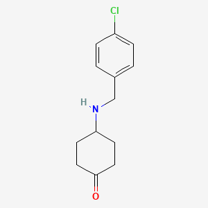 molecular formula C13H16ClNO B8450353 4-[N-(4-Chloro-benzyl)-amino]-cyclohexanone 