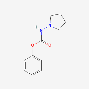 molecular formula C11H14N2O2 B8450356 N-(Phenoxycarbonylamino)pyrrolidine 