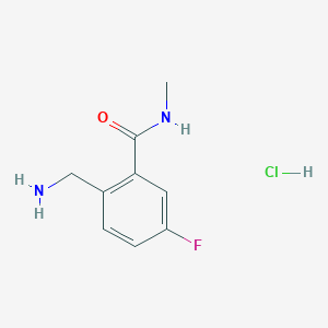 2-(Aminomethyl)-5-fluoro-N-methylbenzamide HCl