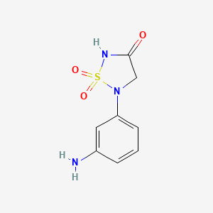 5-(3-Amino-phenyl)-1,1-dioxo-1,2,5-thiadiazolidin-3-one