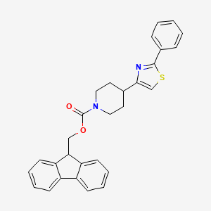 (9H-fluoren-9-yl)methyl 4-(2-phenylthiazol-4-yl)piperidine-1-carboxylate