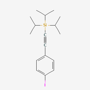 molecular formula C17H25ISi B8450481 [(4-Iodophenyl)ethynyl]triisopropylsilane 