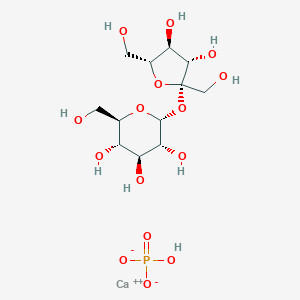 molecular formula C12H23CaO15P B084505 Calcium sucrose phosphate CAS No. 12676-30-1