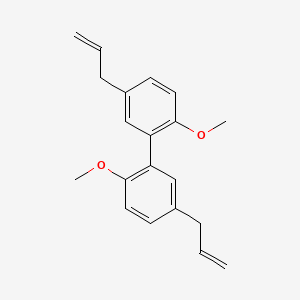 molecular formula C20H22O2 B8450504 2,2'-Dimethoxy-5,5'-di(prop-2-en-1-yl)-1,1'-biphenyl CAS No. 68592-16-5