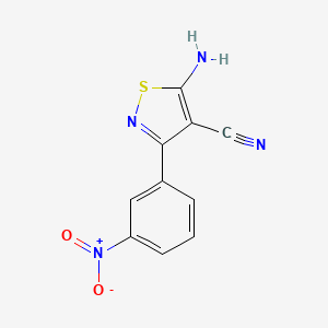 5-Amino-3-(3-nitrophenyl)isothiazole-4-carbonitrile
