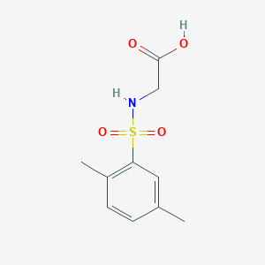 molecular formula C10H13NO4S B084508 (2,5-Dimethyl-benzenesulfonylamino)-acetic acid CAS No. 13240-18-1