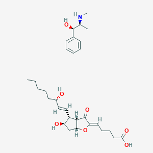 molecular formula C30H45NO7 B008451 7-Oxo-prostaglandin I2-ephedrine CAS No. 108590-75-6