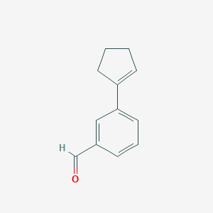 molecular formula C12H12O B8451073 3-Cyclopenten-1-yl-benzaldehyde 